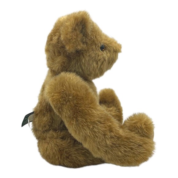 VERMONT TEDDY BEAR Plush Toy Brown Jointed BEAR 16” 90s Articulating Arms Legs - Picture 3 of 9